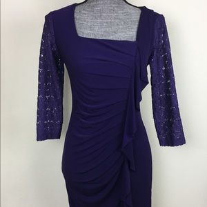 Connected Apparel Ruffle Design Dress